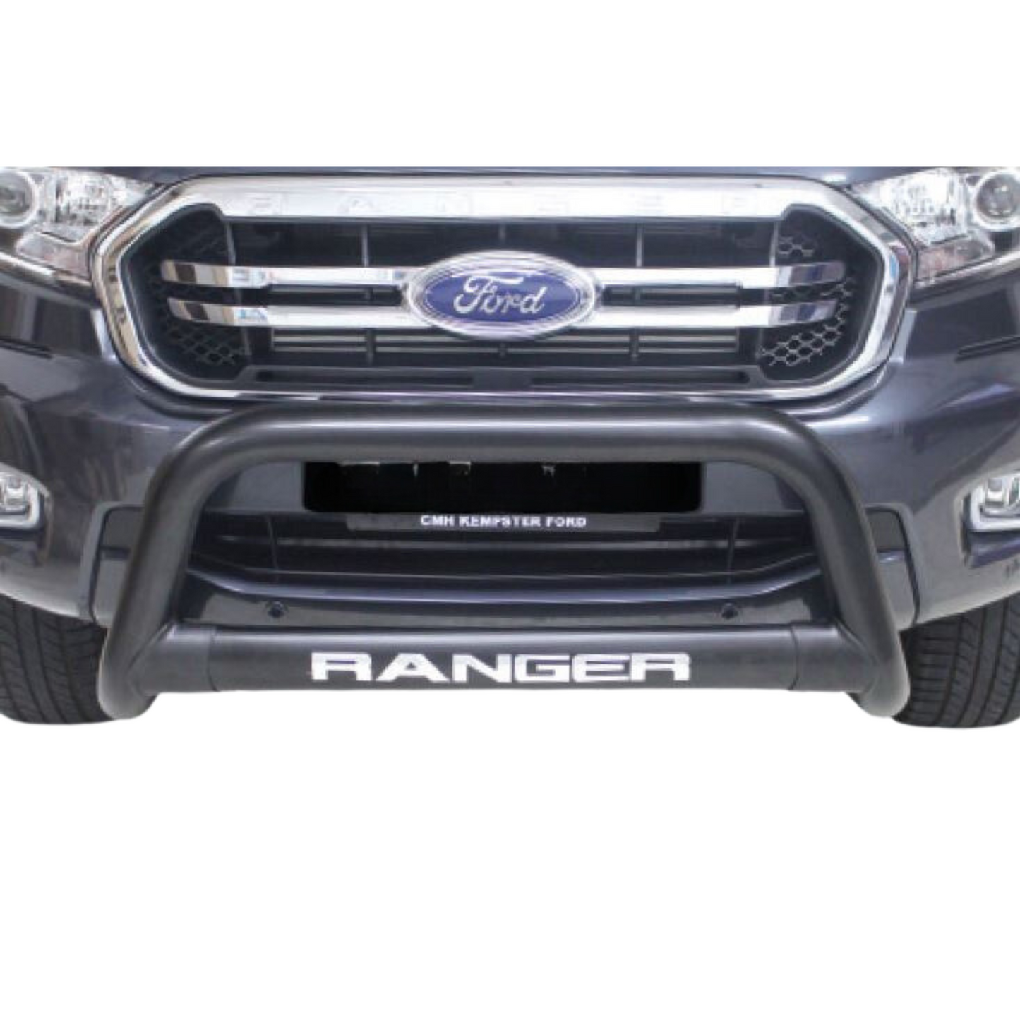 Ford Ranger T6 Nudge Bar Black Stainless Steel