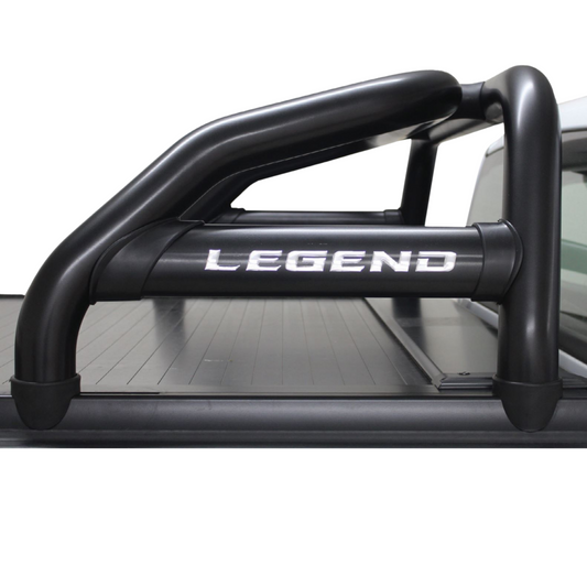 Toyota Hilux Securi-Lid Sports Bar Black Stainless Steel