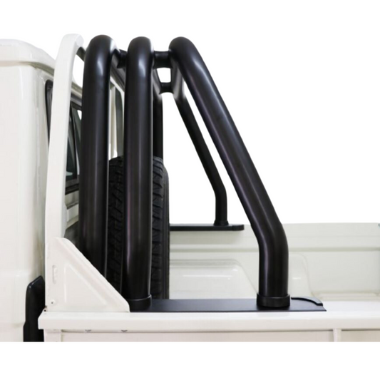 Toyota Landcruiser 70 Series Triple Styling Bar Black Stainless Steel