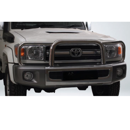 Toyota Landcruiser 70 Series Grill Guard Stainless Steel
