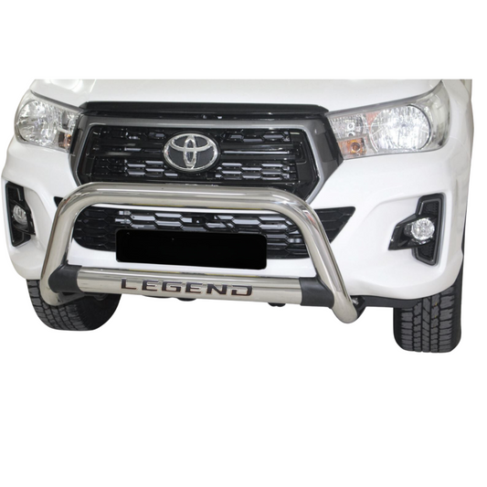 Toyota Hilux Legend Oval Nudge Bar Stainless Steel