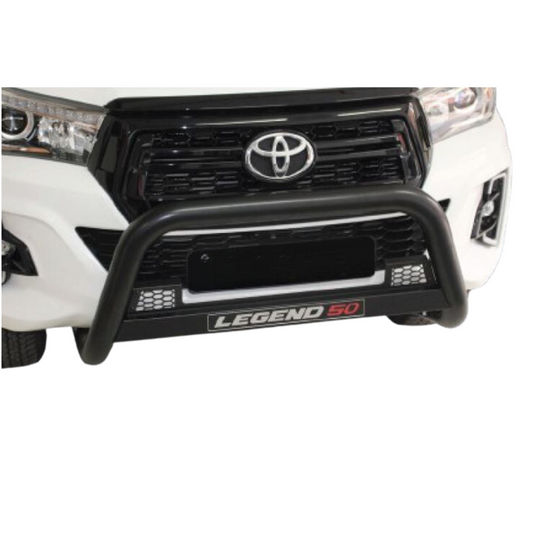 Toyota Hilux Legend 50 Honeycomb Nudge Bar Black Stainless Steel