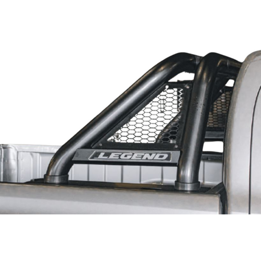 Toyota Hilux Legend Honeycomb Sports Bar Double Cab & Extended Cab Black Stainless Steel