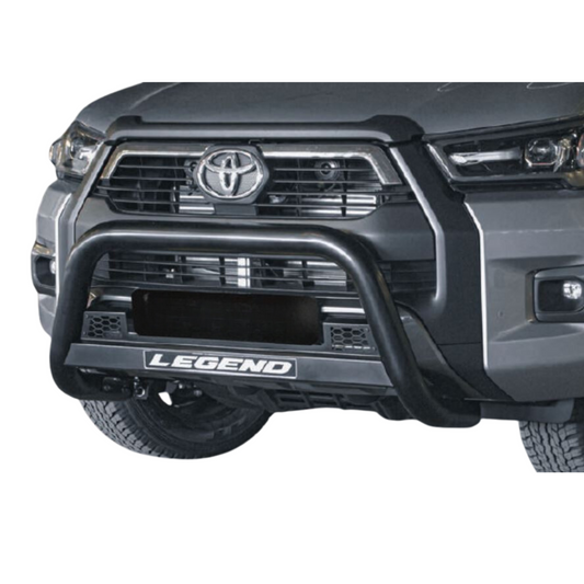 Toyota Hilux Legend Honeycomb Nudge Bar Black Stainless Steel