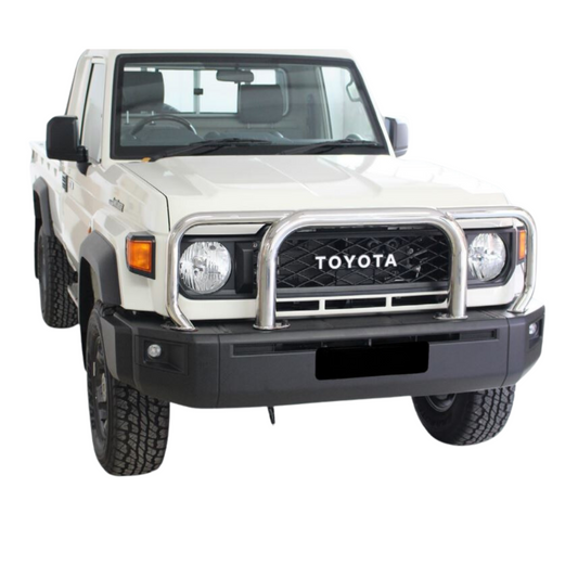 Toyota Landcruiser 70  Series Grill Guard Stainless Steel