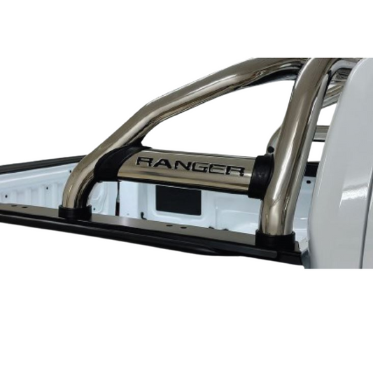 Ford Ranger Next Gen Sports Bar with Oval Tubes Single Cab Stainless Steel