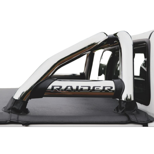 Toyota Hilux 6 Bend Sports Bar with Oval Side Plates Double Cab & Extended Cab Stainless Steel