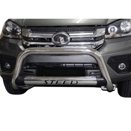 GWM Steed 5 Facelift Nudge Bar Stainless Steel