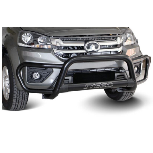 GWM Steed 5 Facelift Tri Bumper Black Stainless Steel