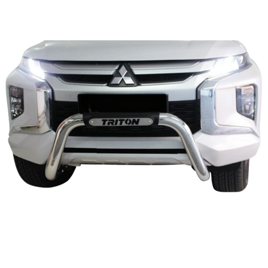 Mitsubishi Triton L200 Facelift Low Nudge Bar Stainless Steel